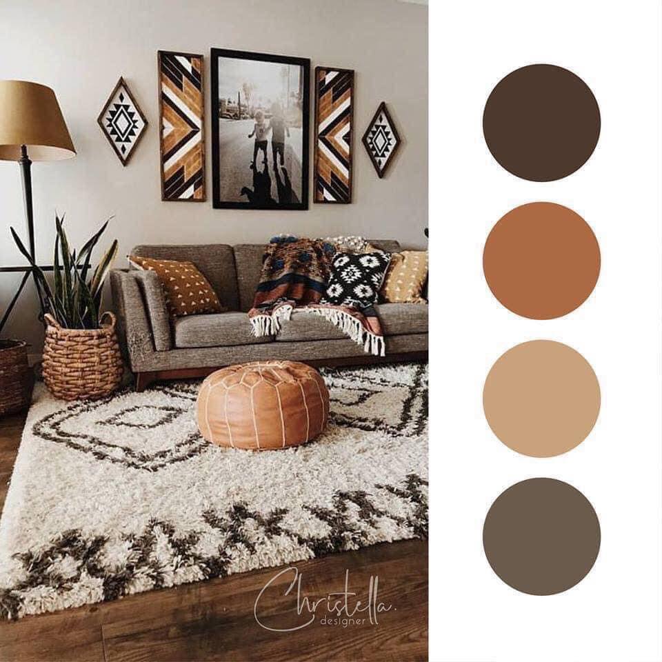 Các tông màu đồng nhất khi thiết kế căn hộ Airbnb - nguồn: fb YeunoithatSG